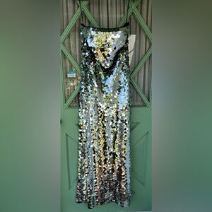 x Revolve Valentina Gown in Silver / House of Harlow 1960